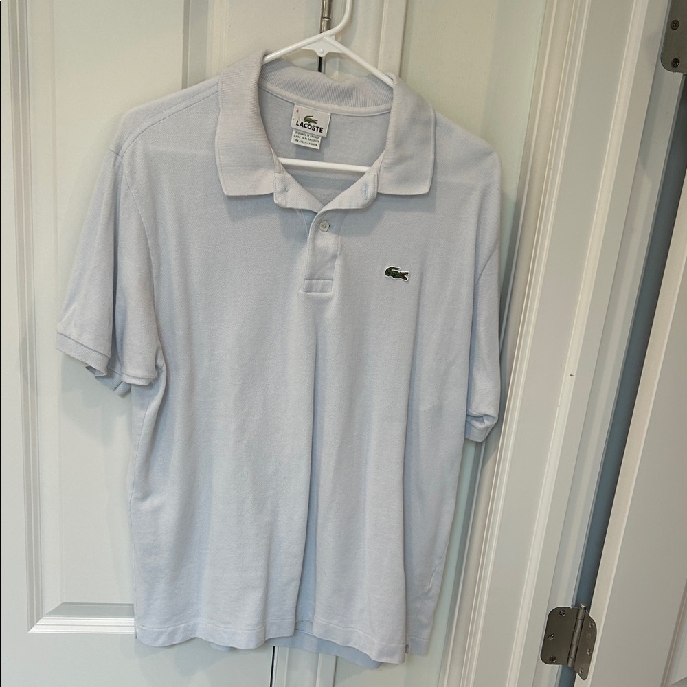 Lacoste Men's Soft Blue Polo Shirt